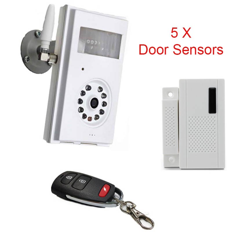 Caméra de surveillance 3G Wifi GSM 2G sans fil avec détecteur d'ouverture de porte